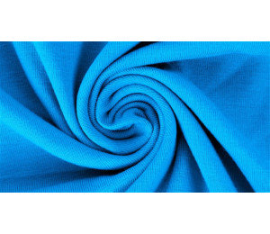 Bio Jersey Lillestoff - Uni aqua blau